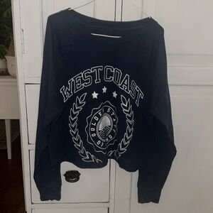Modern Lux cropped tee blue size xxl